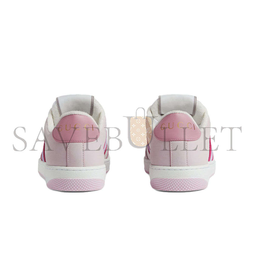 GUCCI SCREENER LOW-TOP SNEAKERS 'WHITE PINK' 677423